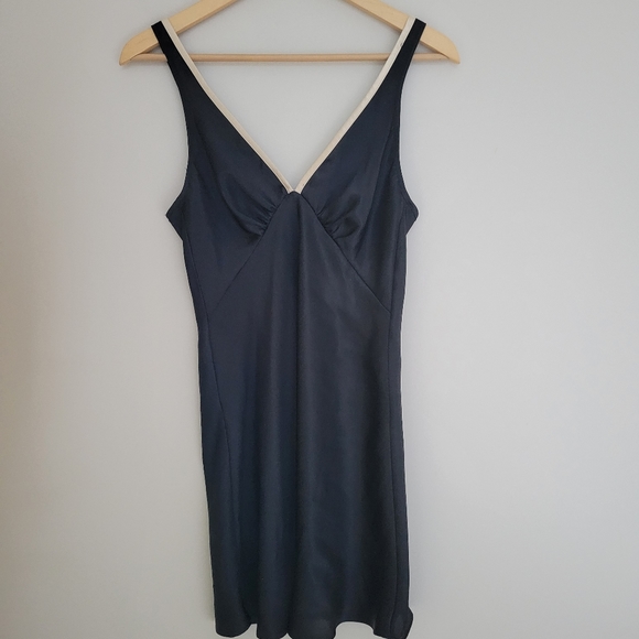 Vintage Jones New York slip dress black and gold size small - Picture 6 of 9